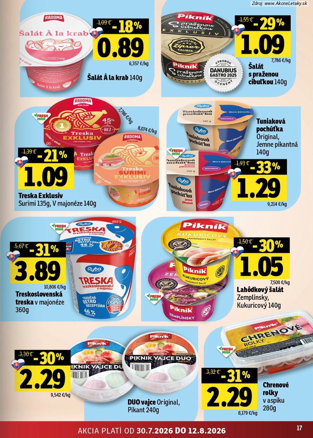 Leták FRESH (30. 7. - 12. 8. 2026) - strana 17 z 52