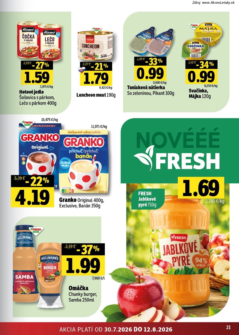 Leták FRESH (30. 7. - 12. 8. 2026) - strana 21 z 52