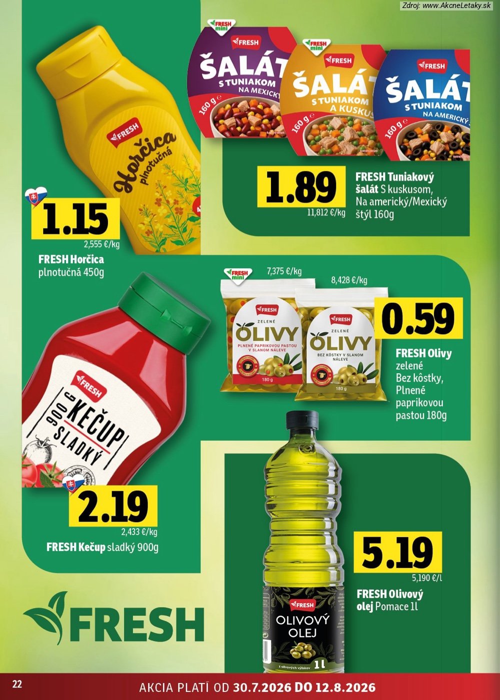 Leták FRESH (30. 7. - 12. 8. 2026) - strana 22 z 52