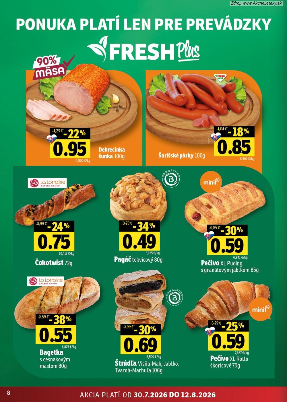 Leták FRESH (30. 7. - 12. 8. 2026) - strana 8 z 52