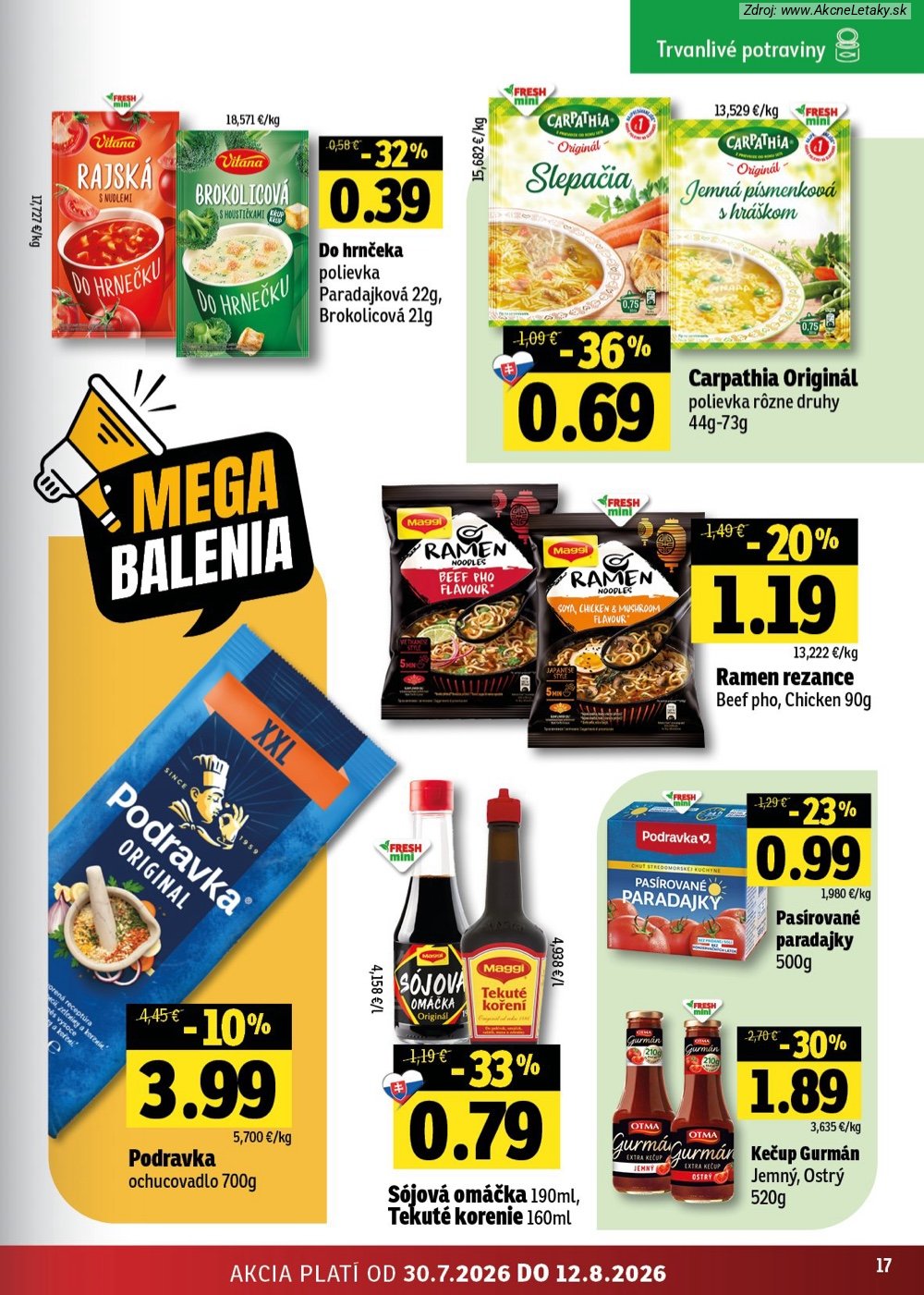 Leták FRESH (30. 7. - 12. 8. 2026) - strana 17 z 46