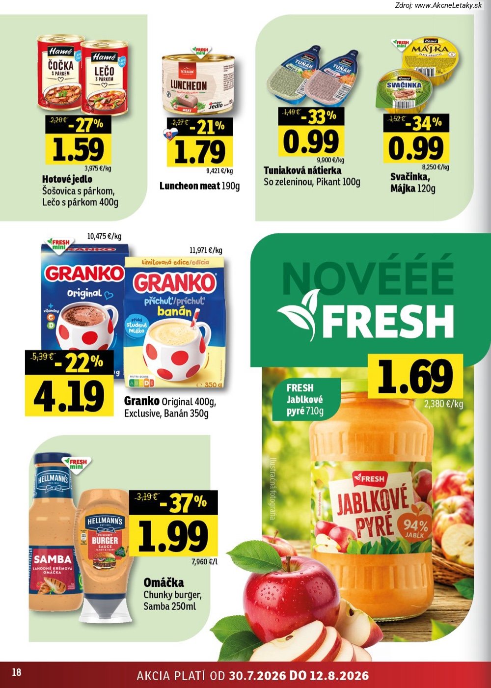 Leták FRESH (30. 7. - 12. 8. 2026) - strana 18 z 46