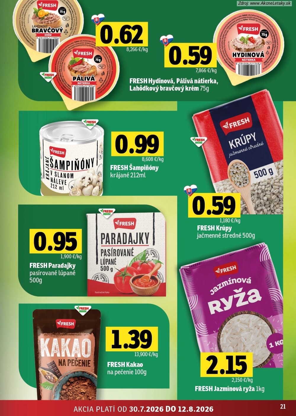 Leták FRESH (30. 7. - 12. 8. 2026) - strana 21 z 46