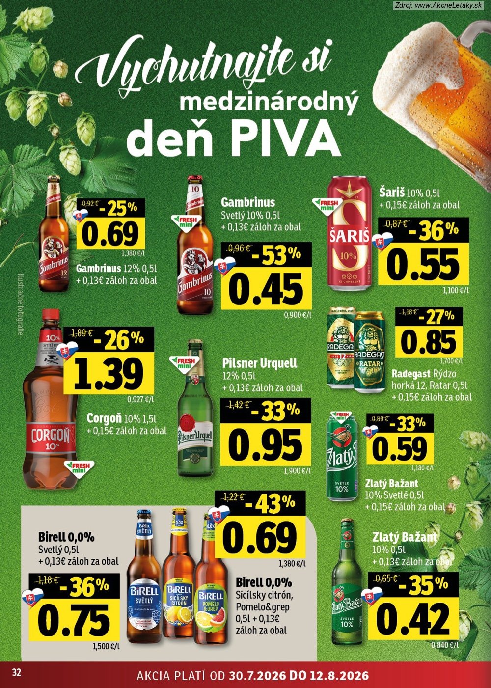 Leták FRESH (30. 7. - 12. 8. 2026) - strana 32 z 46
