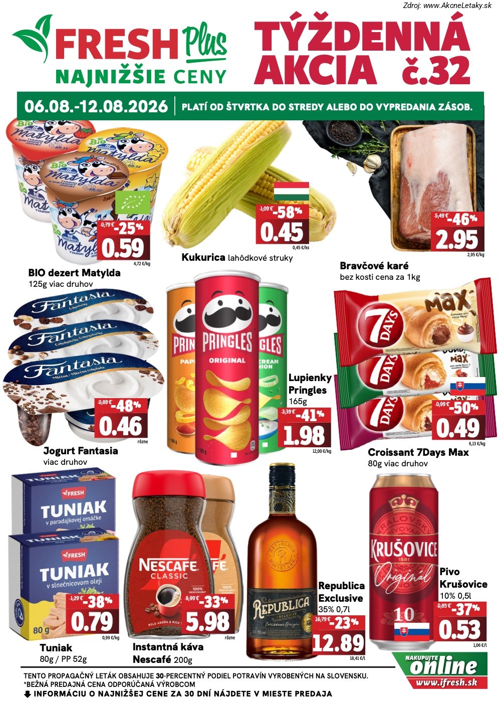 Strana 22 - leták FRESH Plus (6. 8. - 12. 8. 2026)