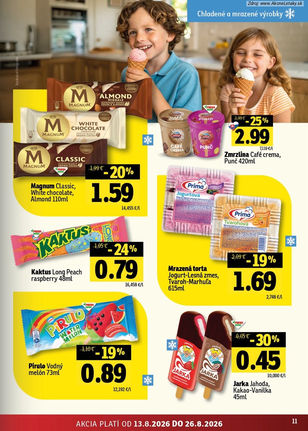 Leták FRESH (13. 8. - 26. 8. 2026) - strana 11 z 54
