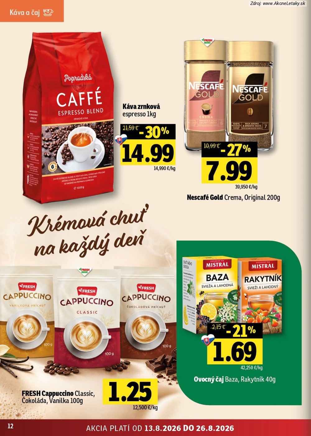 Leták FRESH (13. 8. - 26. 8. 2026) - strana 12 z 54