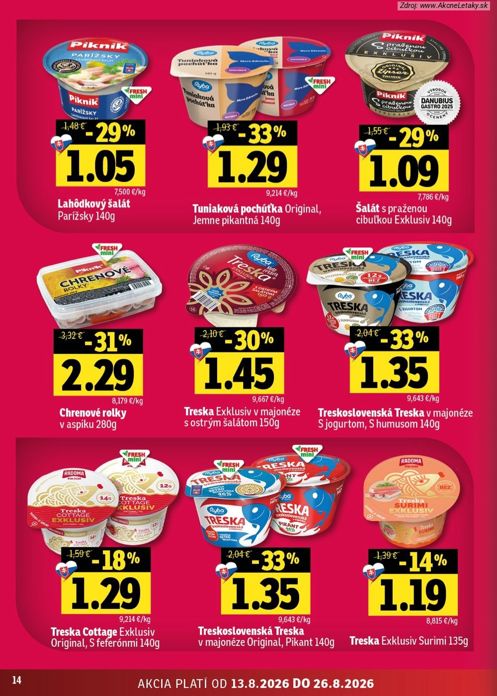 Leták FRESH (13. 8. - 26. 8. 2026) - strana 14 z 54