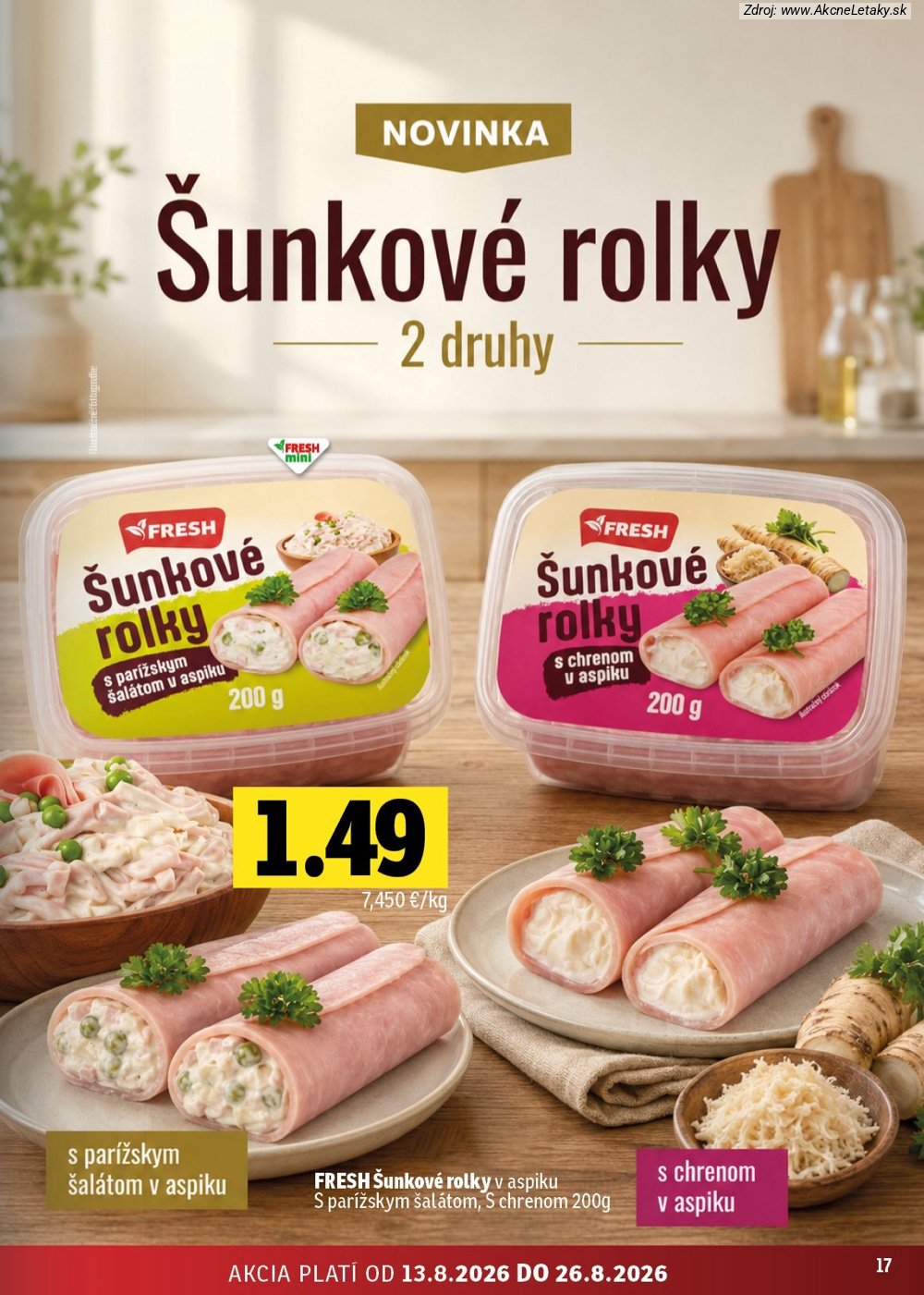 Leták FRESH (13. 8. - 26. 8. 2026) - strana 17 z 54