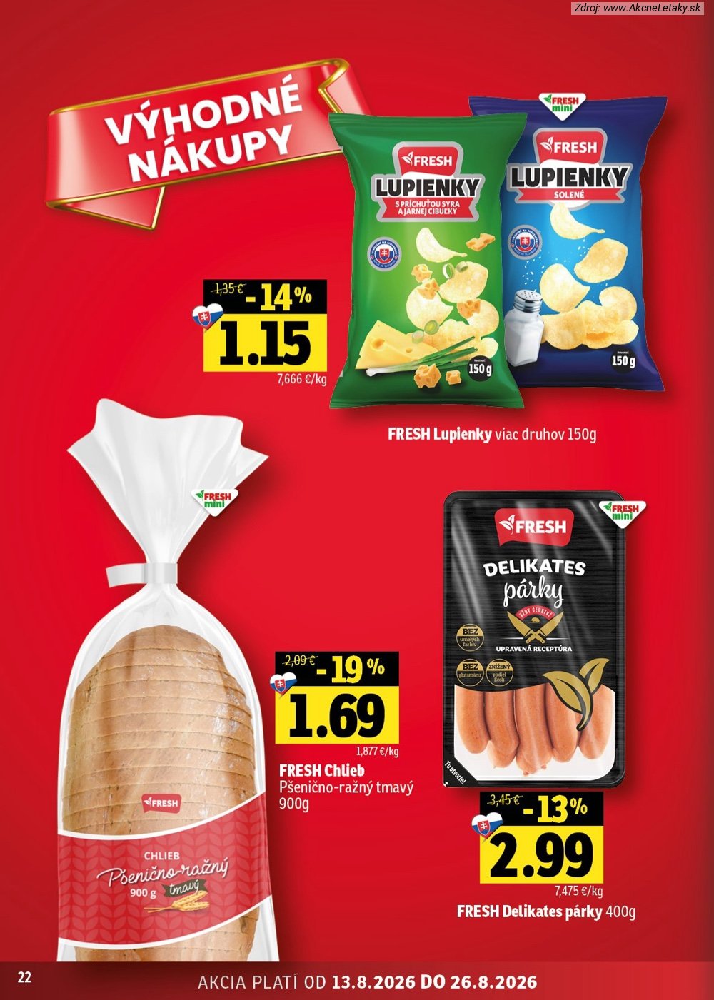 Leták FRESH (13. 8. - 26. 8. 2026) - strana 22 z 54