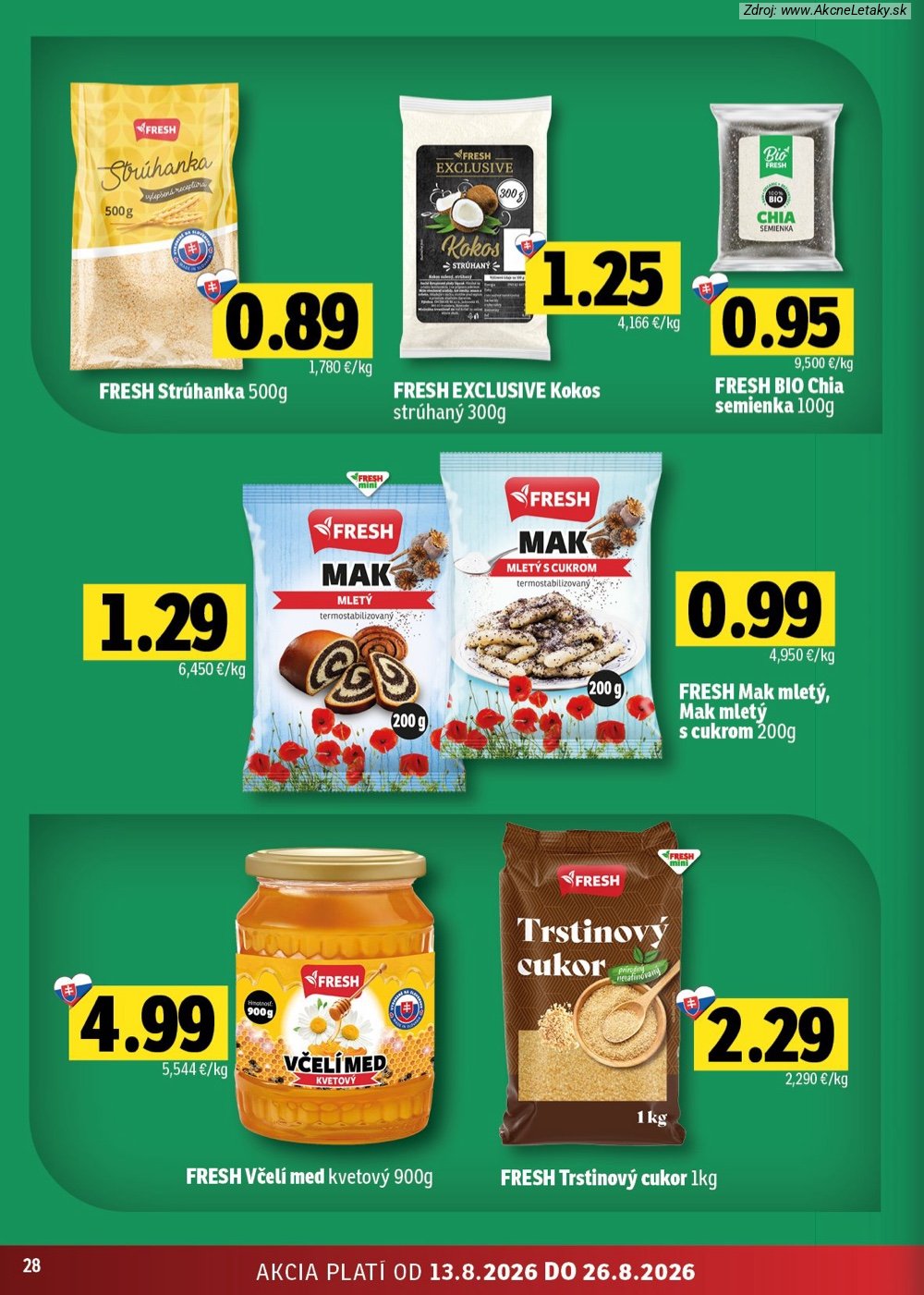 Leták FRESH (13. 8. - 26. 8. 2026) - strana 28 z 54
