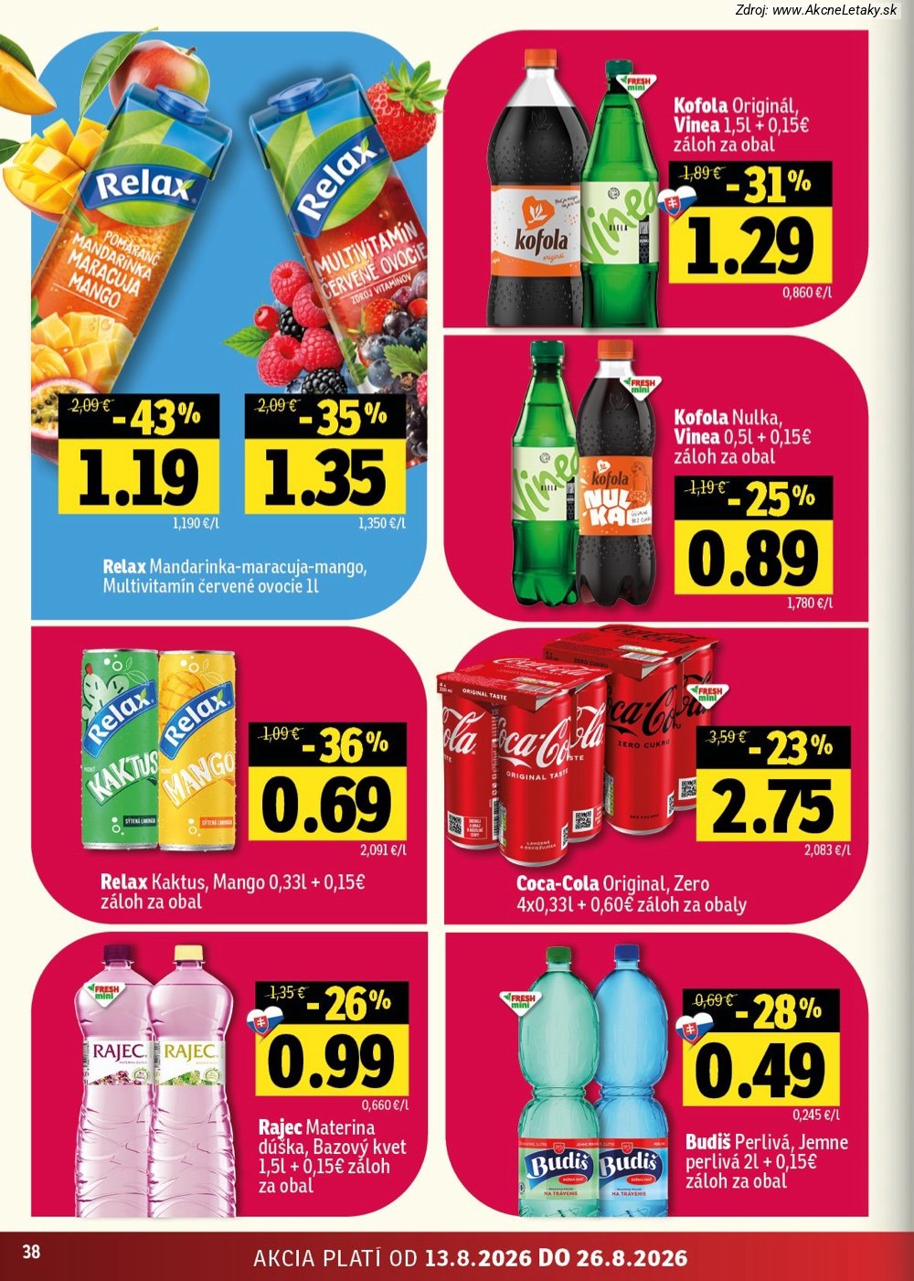 Leták FRESH (13. 8. - 26. 8. 2026) - strana 38 z 54