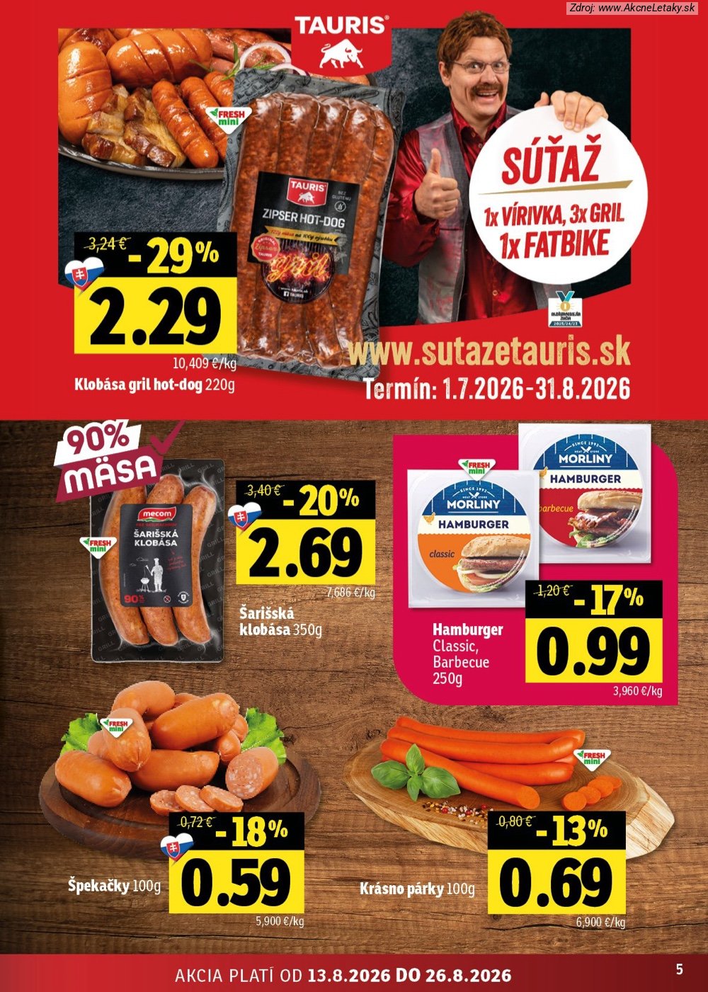 Leták FRESH (13. 8. - 26. 8. 2026) - strana 5 z 54
