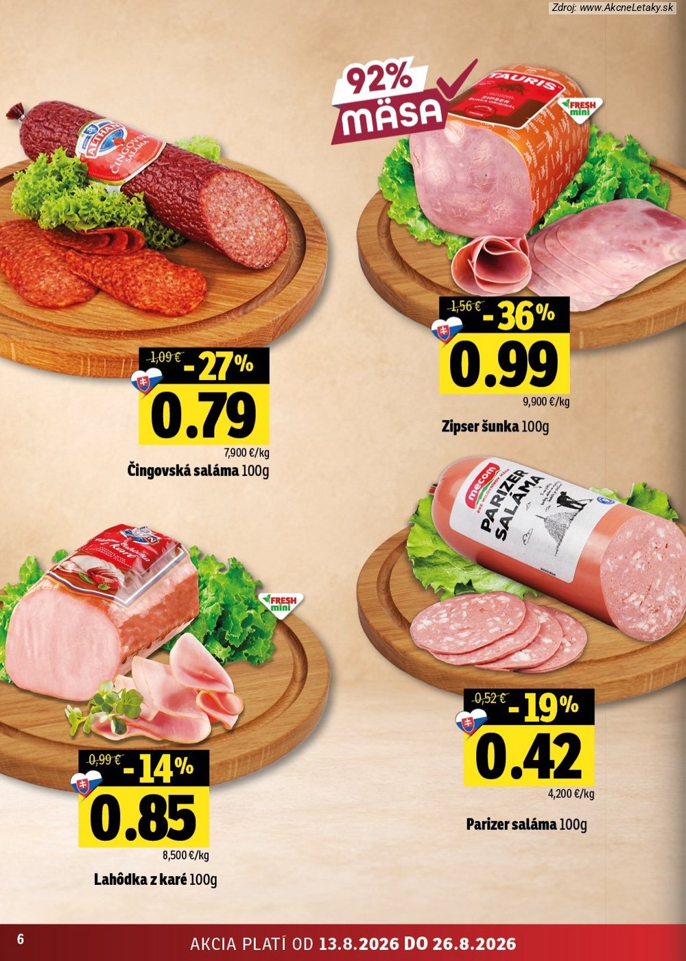 Leták FRESH (13. 8. - 26. 8. 2026) - strana 6 z 54