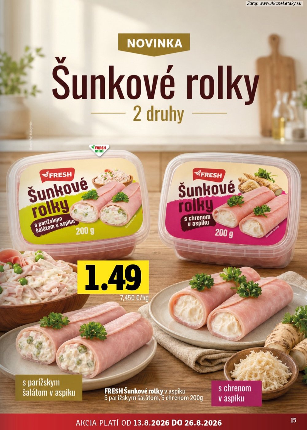 Leták FRESH (13. 8. - 26. 8. 2026) - strana 15 z 48