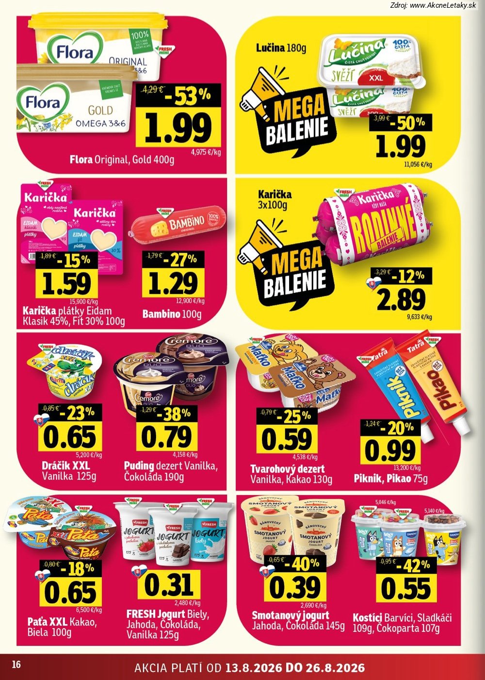 Leták FRESH (13. 8. - 26. 8. 2026) - strana 16 z 48