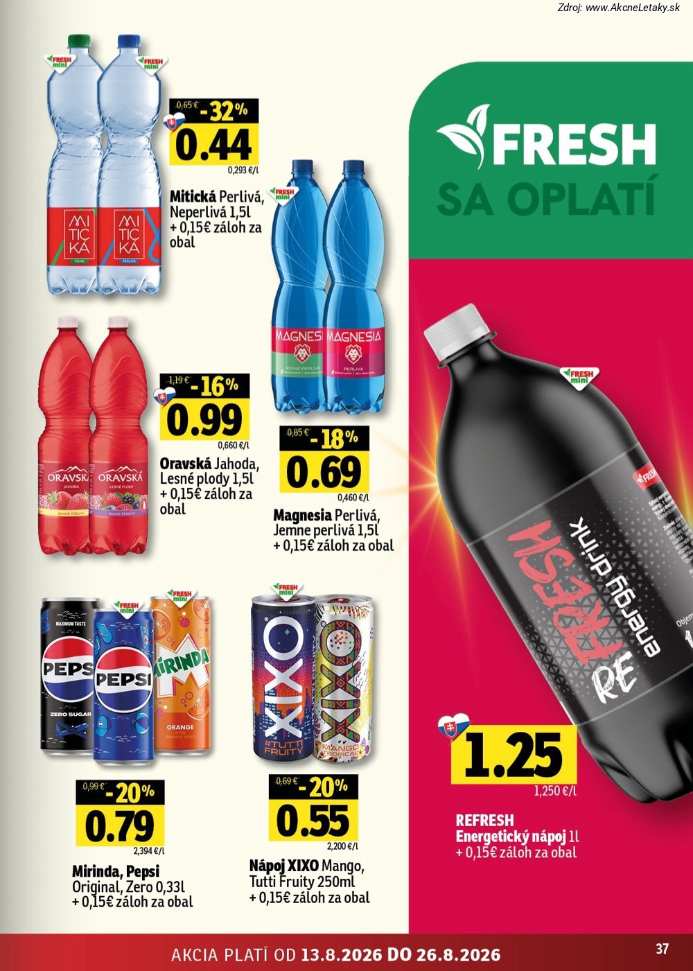 Leták FRESH (13. 8. - 26. 8. 2026) - strana 37 z 48