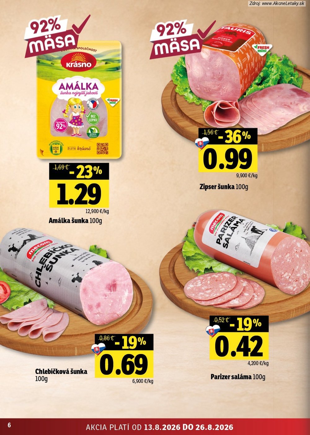 Leták FRESH (13. 8. - 26. 8. 2026) - strana 6 z 48