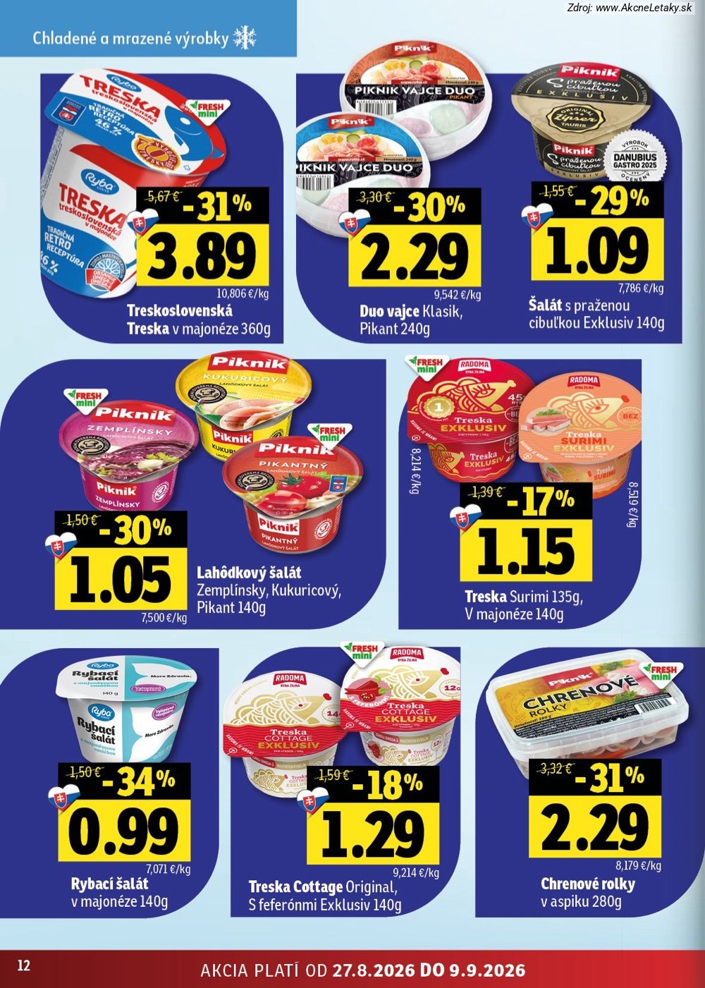 Leták FRESH (27. 8. - 9. 9. 2026) - strana 12 z 50