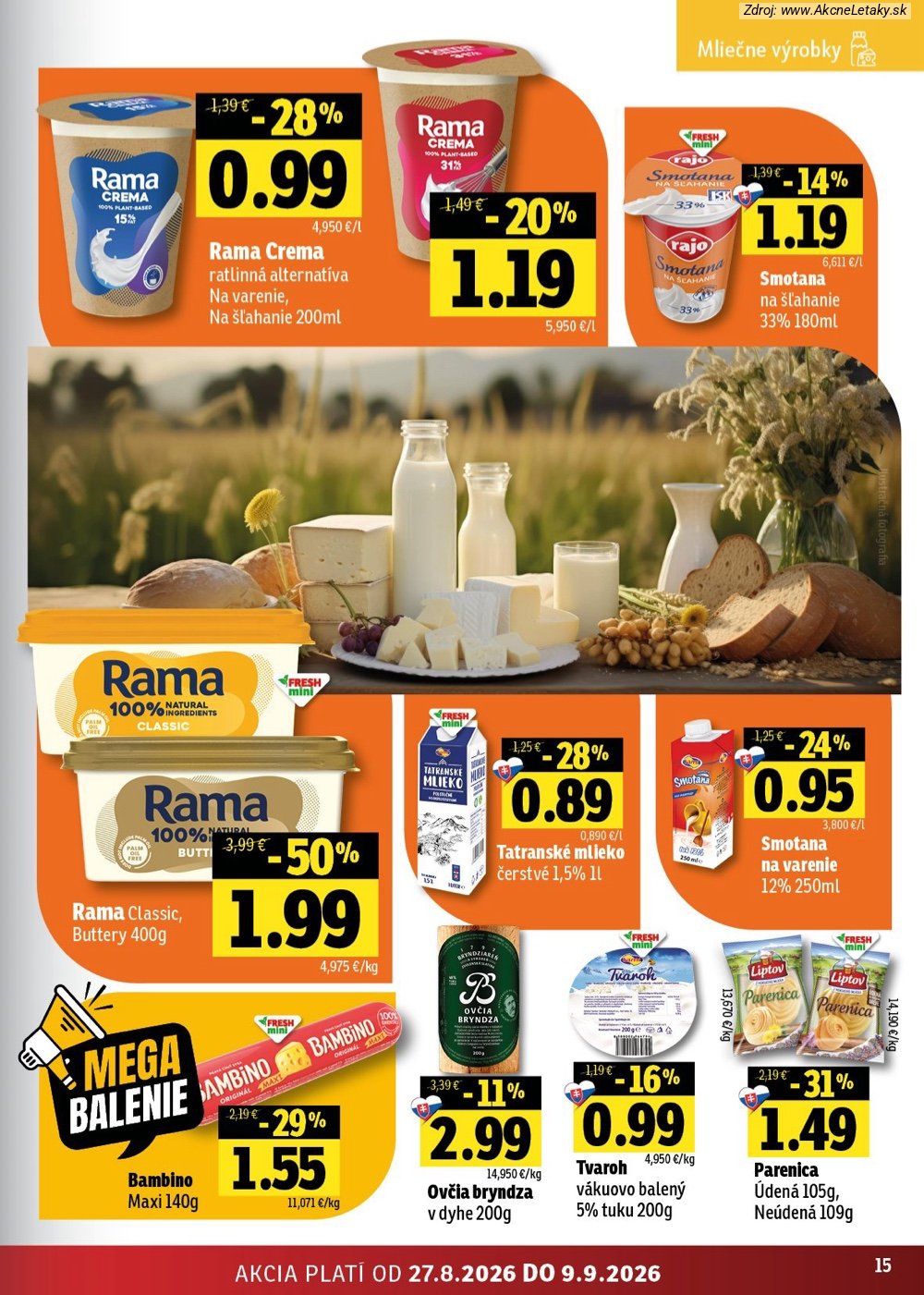 Leták FRESH (27. 8. - 9. 9. 2026) - strana 15 z 50