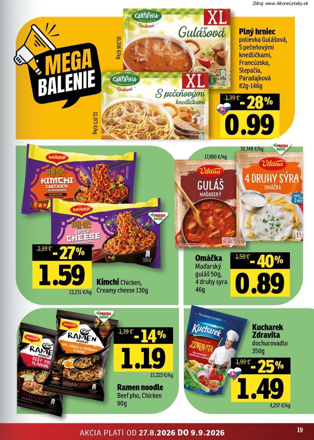 Leták FRESH (27. 8. - 9. 9. 2026) - strana 19 z 50