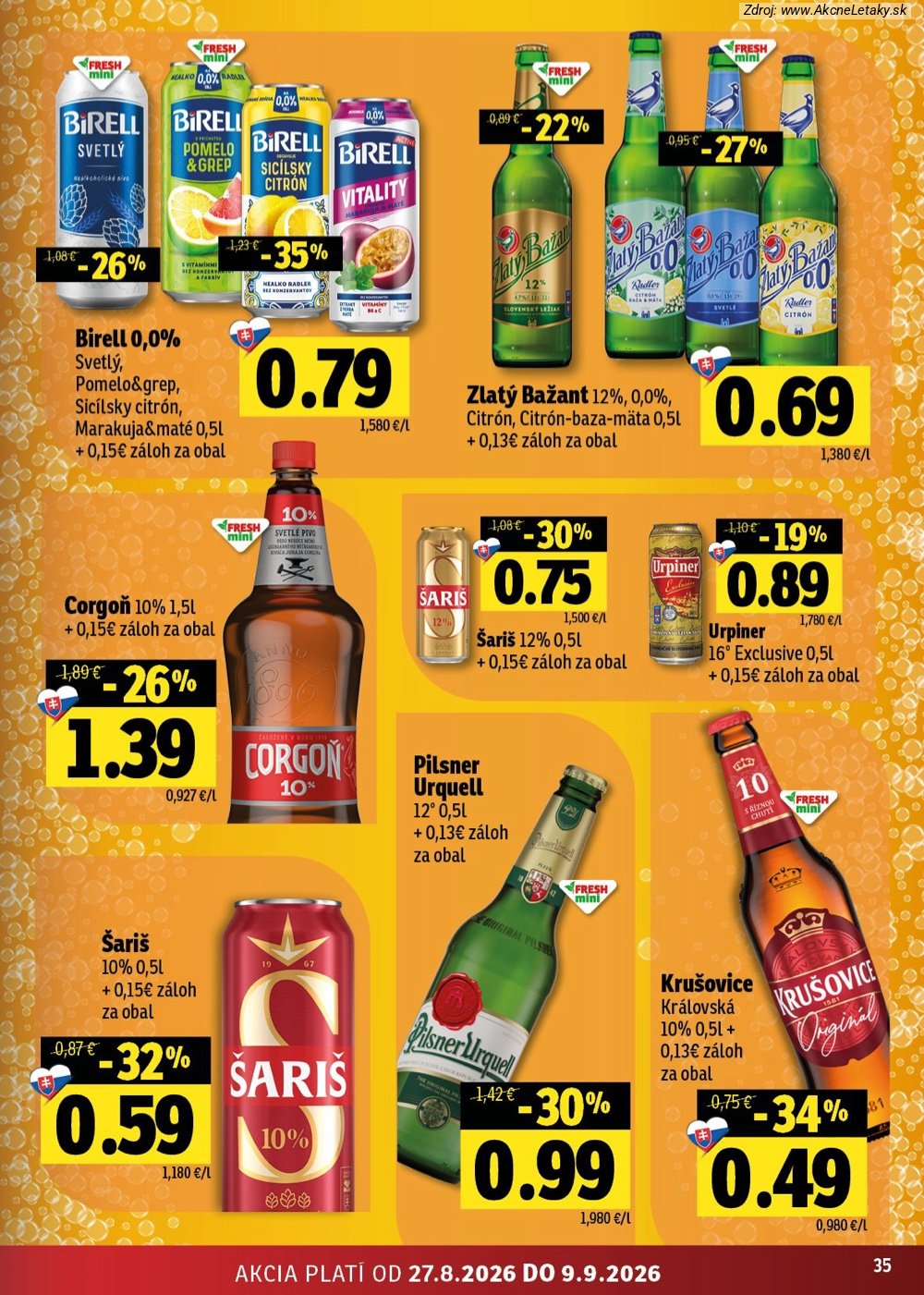 Leták FRESH (27. 8. - 9. 9. 2026) - strana 35 z 50