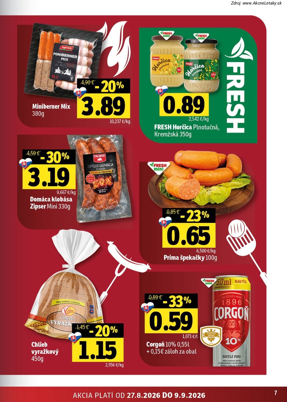 Leták FRESH (27. 8. - 9. 9. 2026) - strana 7 z 50