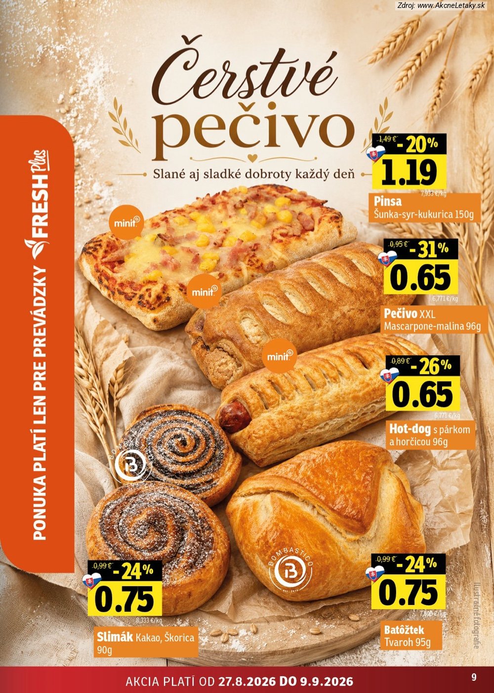Leták FRESH (27. 8. - 9. 9. 2026) - strana 9 z 50