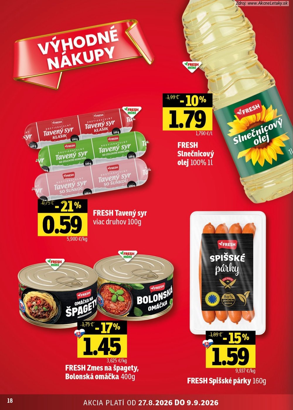 Leták FRESH (27. 8. - 9. 9. 2026) - strana 18 z 46