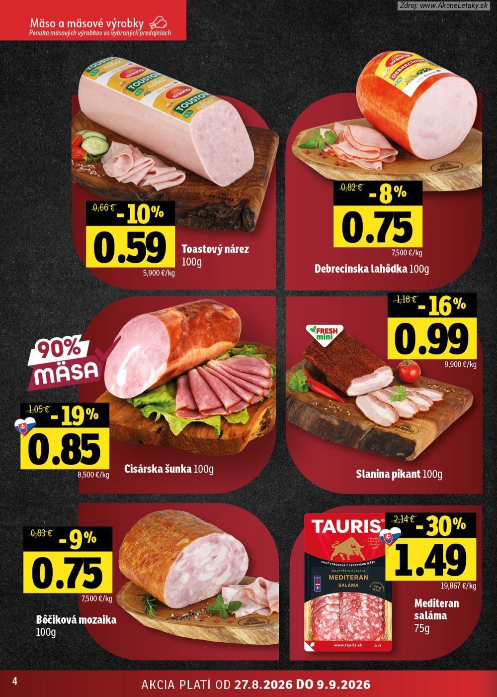 Leták FRESH (27. 8. - 9. 9. 2026) - strana 4 z 46