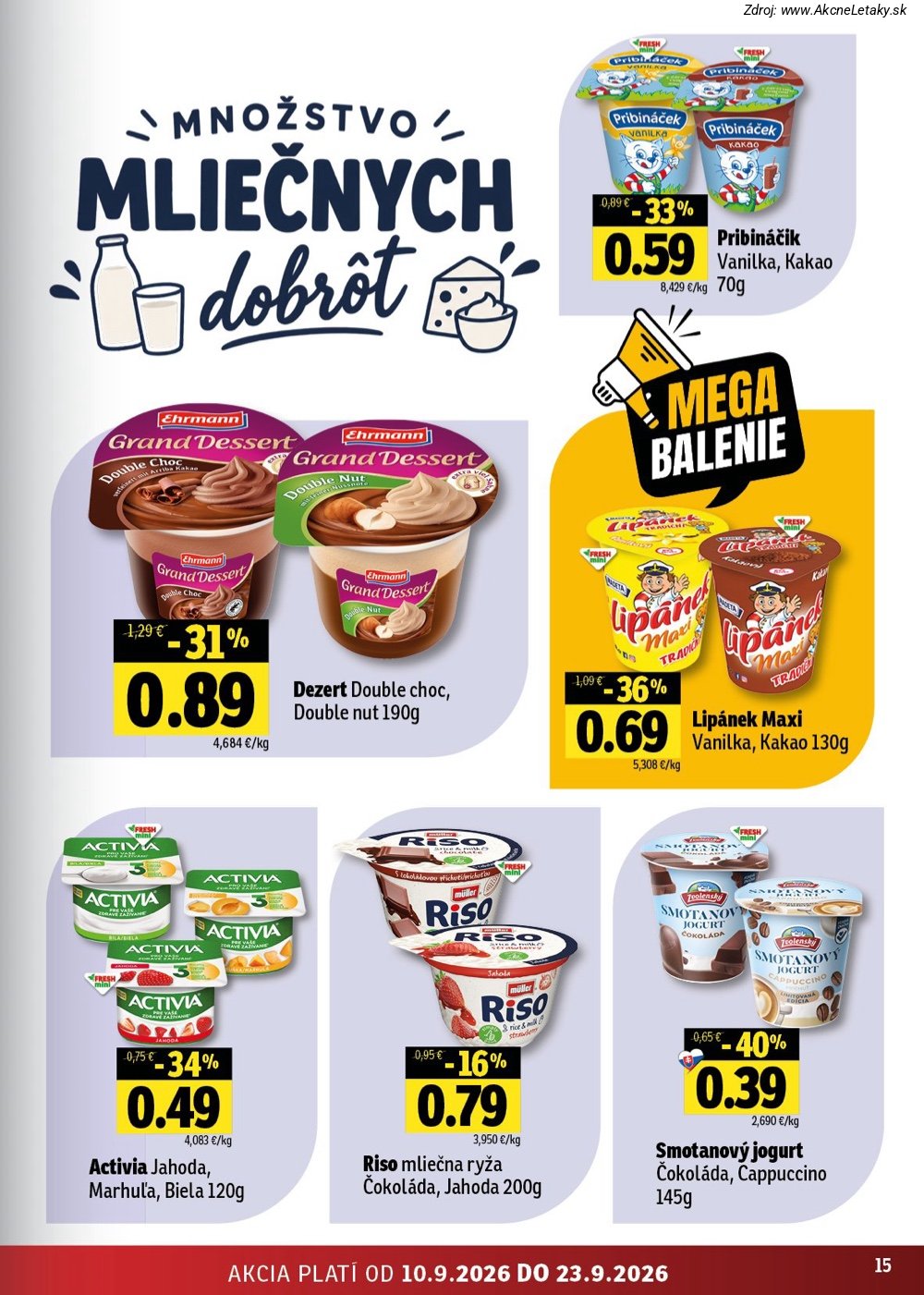 Leták FRESH (10. 9. - 23. 9. 2026) - strana 15 z 50