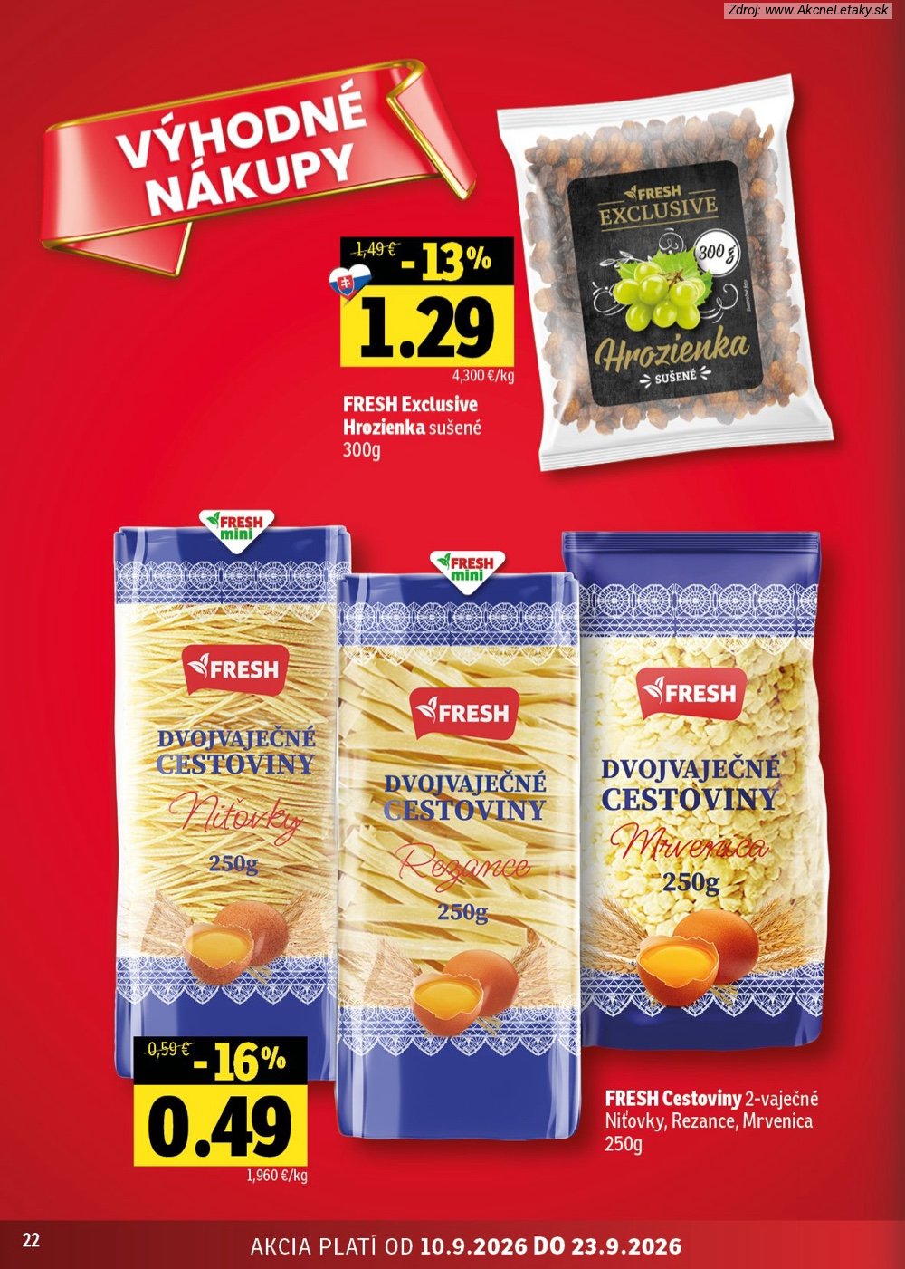 Leták FRESH (10. 9. - 23. 9. 2026) - strana 22 z 50
