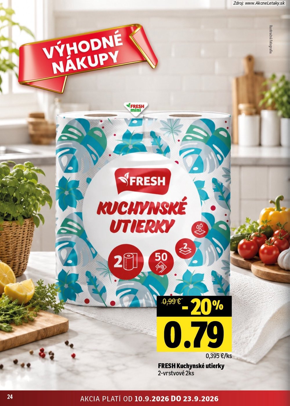 Leták FRESH (10. 9. - 23. 9. 2026) - strana 24 z 50