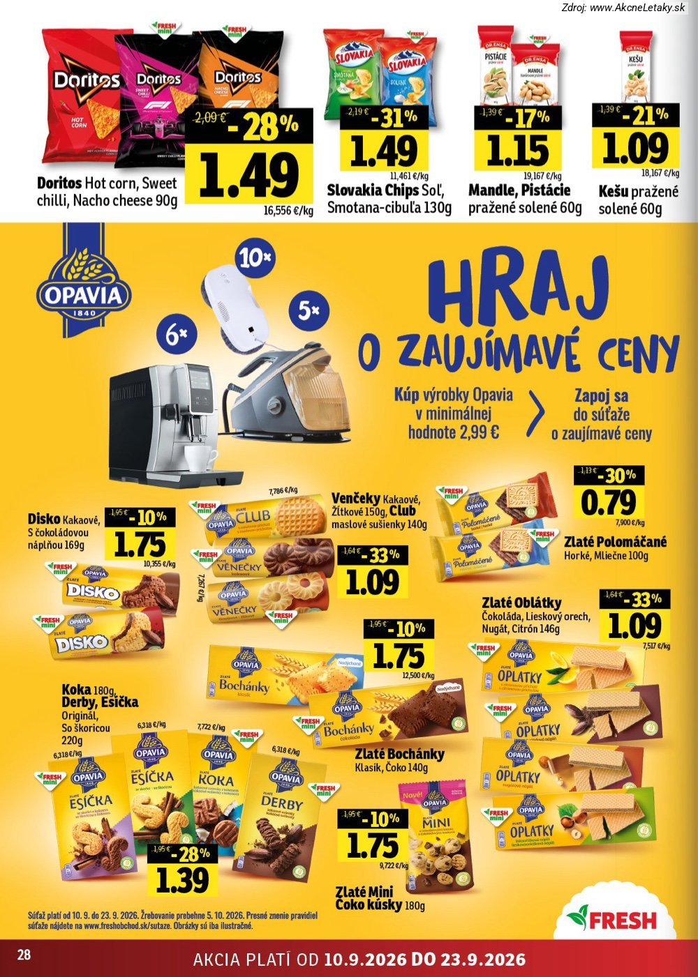 Leták FRESH (10. 9. - 23. 9. 2026) - strana 28 z 50