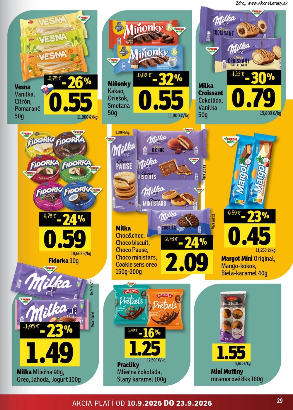 Leták FRESH (10. 9. - 23. 9. 2026) - strana 29 z 50