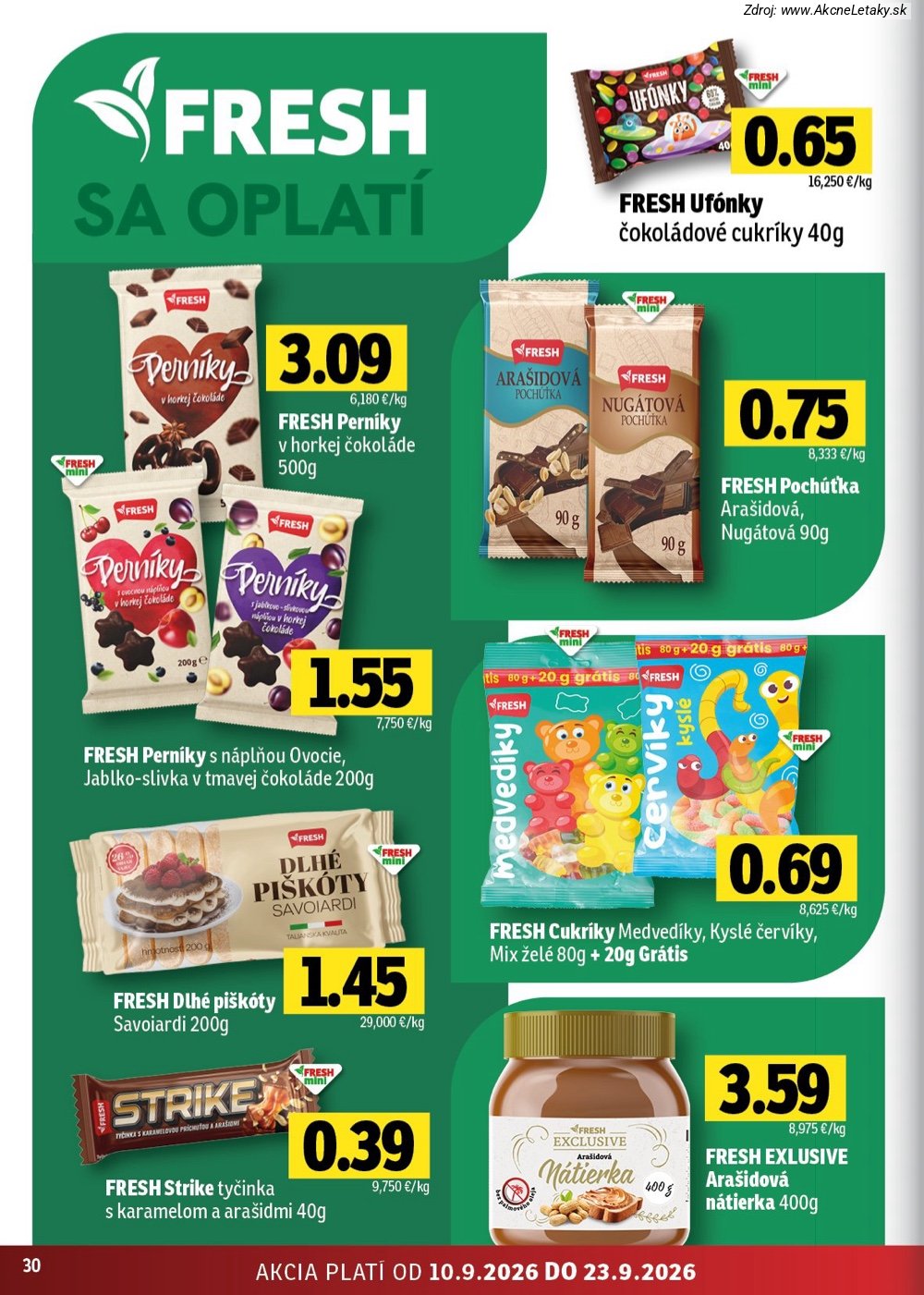 Leták FRESH (10. 9. - 23. 9. 2026) - strana 30 z 50
