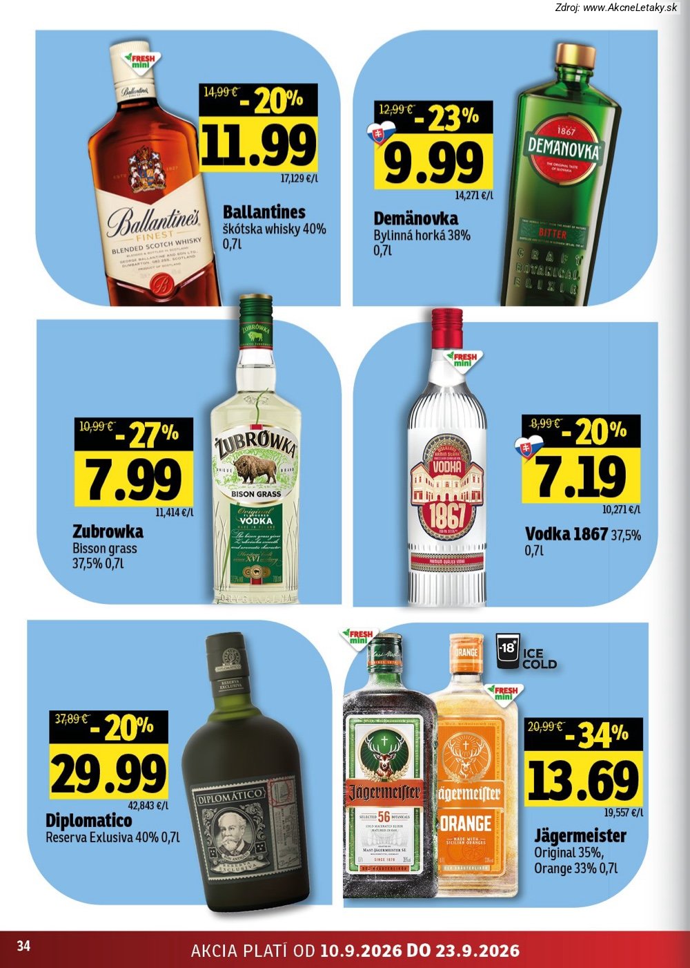 Leták FRESH (10. 9. - 23. 9. 2026) - strana 34 z 50
