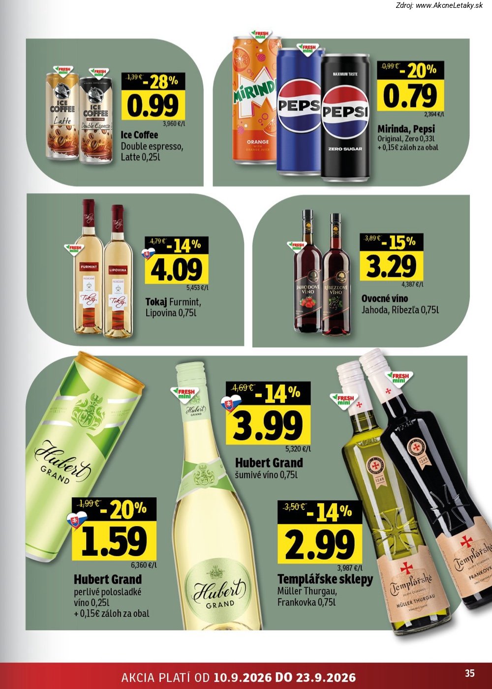 Leták FRESH (10. 9. - 23. 9. 2026) - strana 35 z 50
