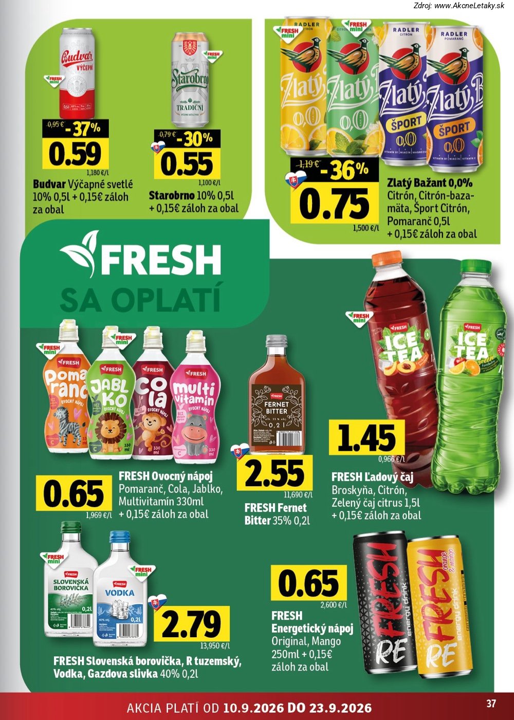 Leták FRESH (10. 9. - 23. 9. 2026) - strana 37 z 50