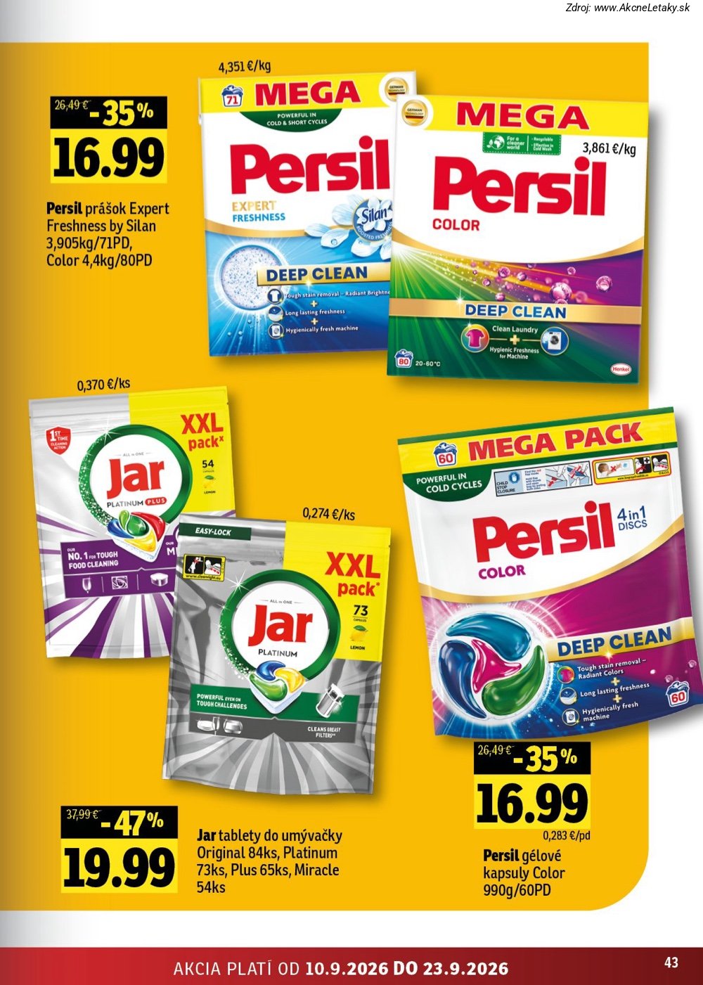 Leták FRESH (10. 9. - 23. 9. 2026) - strana 43 z 50