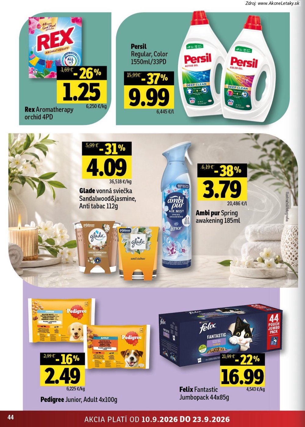 Leták FRESH (10. 9. - 23. 9. 2026) - strana 44 z 50