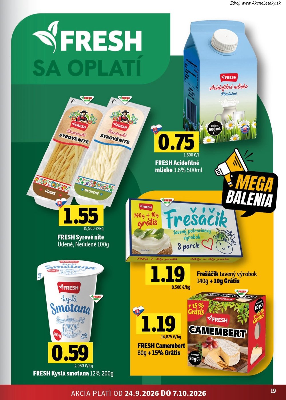 Leták FRESH (24. 9. - 7. 10. 2026) - strana 19 z 50