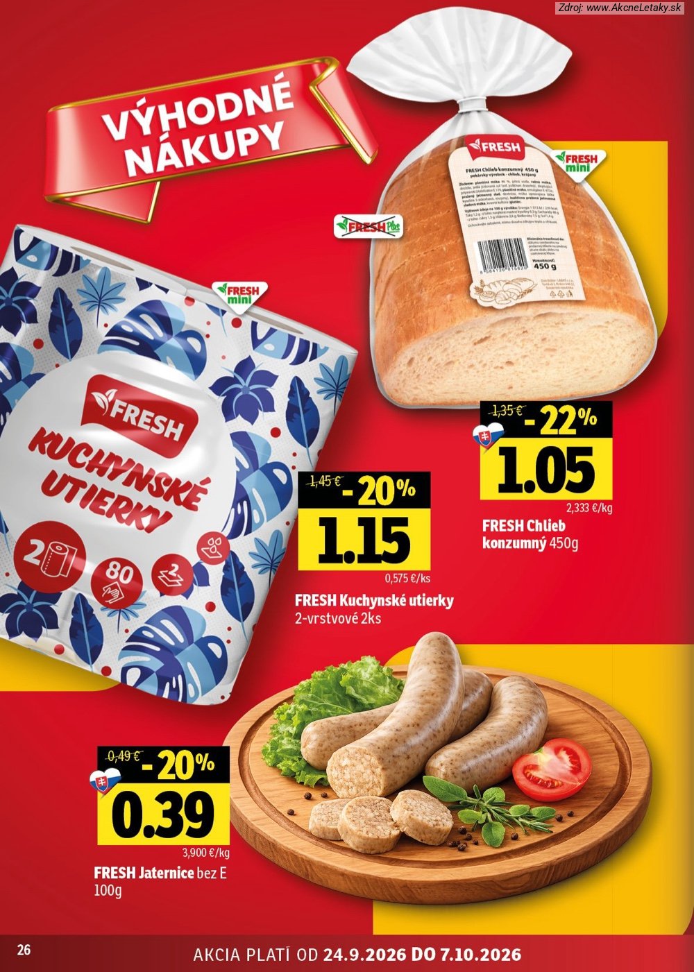 Leták FRESH (24. 9. - 7. 10. 2026) - strana 26 z 50