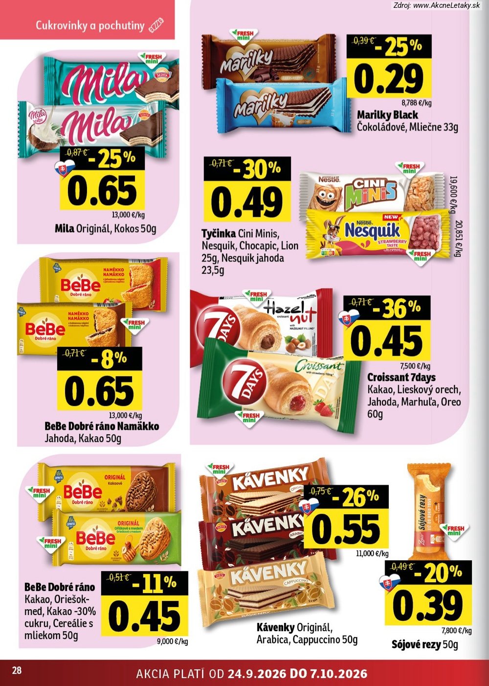 Leták FRESH (24. 9. - 7. 10. 2026) - strana 28 z 50
