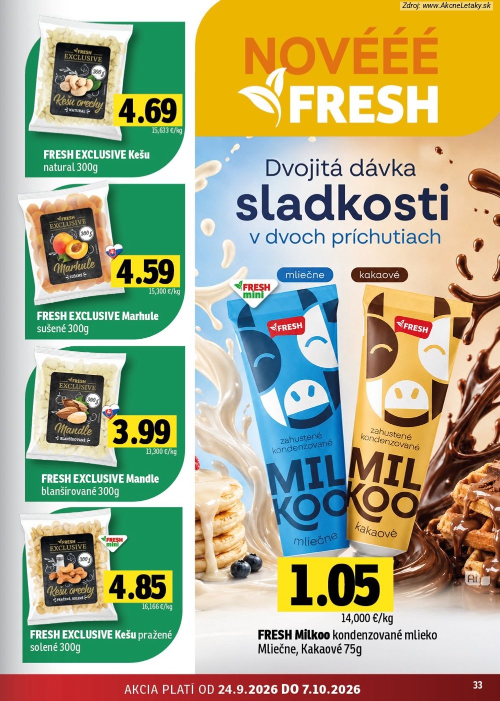 Leták FRESH (24. 9. - 7. 10. 2026) - strana 33 z 50