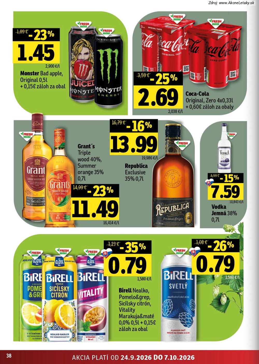 Leták FRESH (24. 9. - 7. 10. 2026) - strana 38 z 50