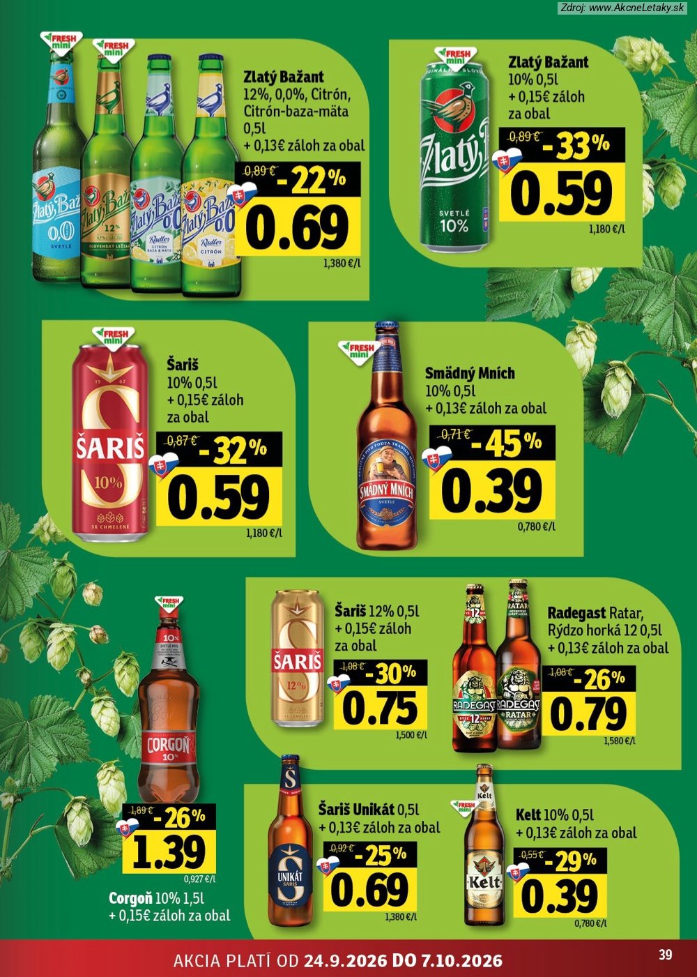 Leták FRESH (24. 9. - 7. 10. 2026) - strana 39 z 50