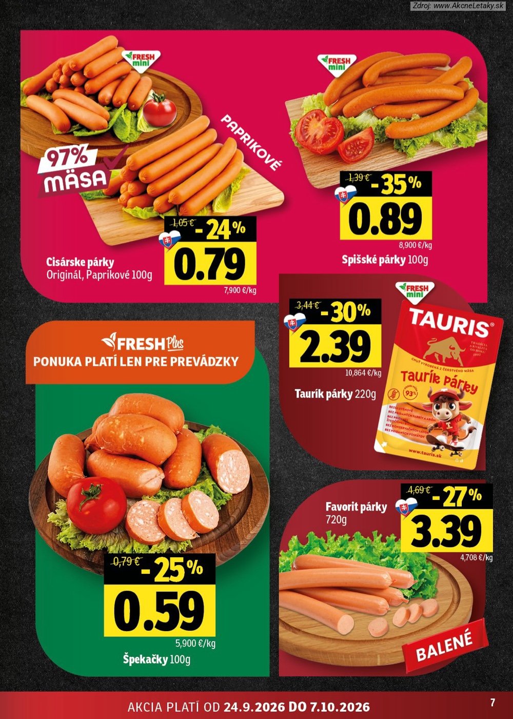 Leták FRESH (24. 9. - 7. 10. 2026) - strana 7 z 50