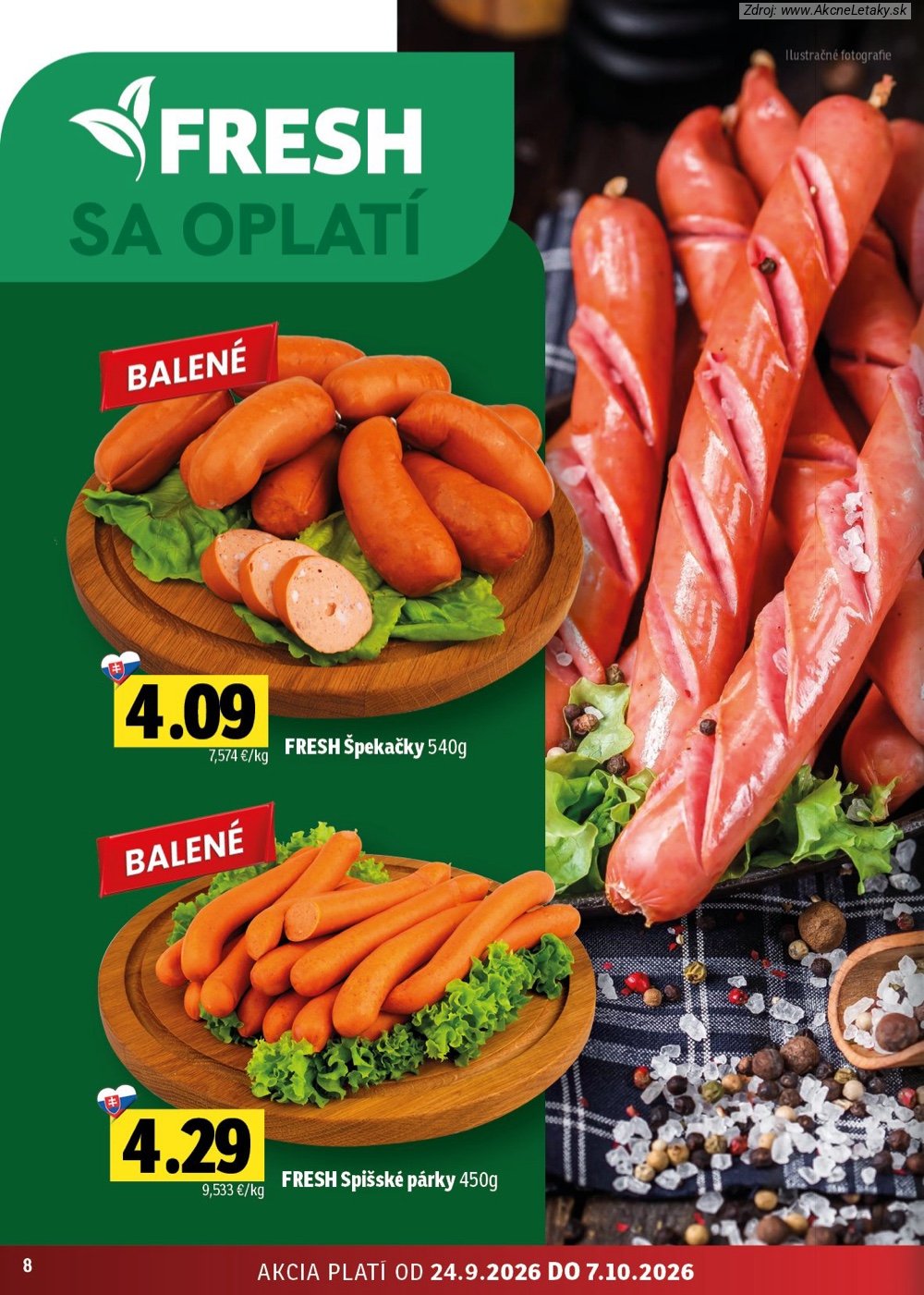 Leták FRESH (24. 9. - 7. 10. 2026) - strana 8 z 50