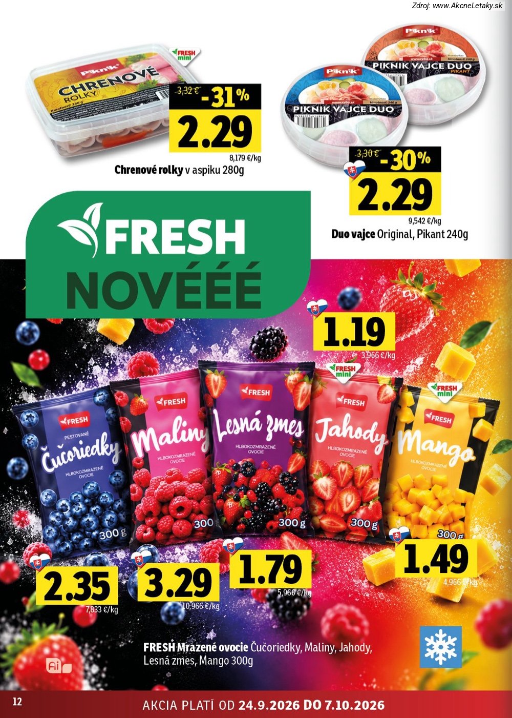 Leták FRESH (24. 9. - 7. 10. 2026) - strana 12 z 44
